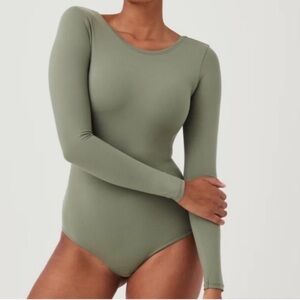 Spanx Scoop Neck Suit Yourself Long Sleeve Bodysuit